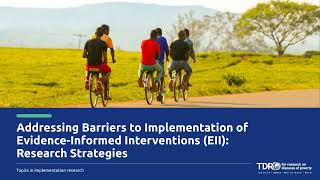 Chapter 2    Addressing Barriers to Implementation