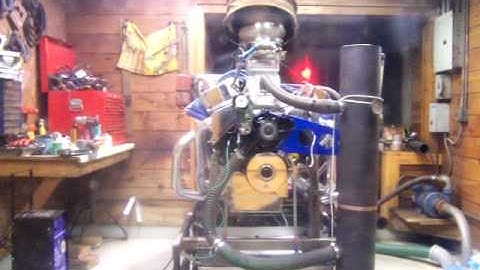 small block 340 stroker motor on the dyno, 753 hp 612 lbs of torque 3