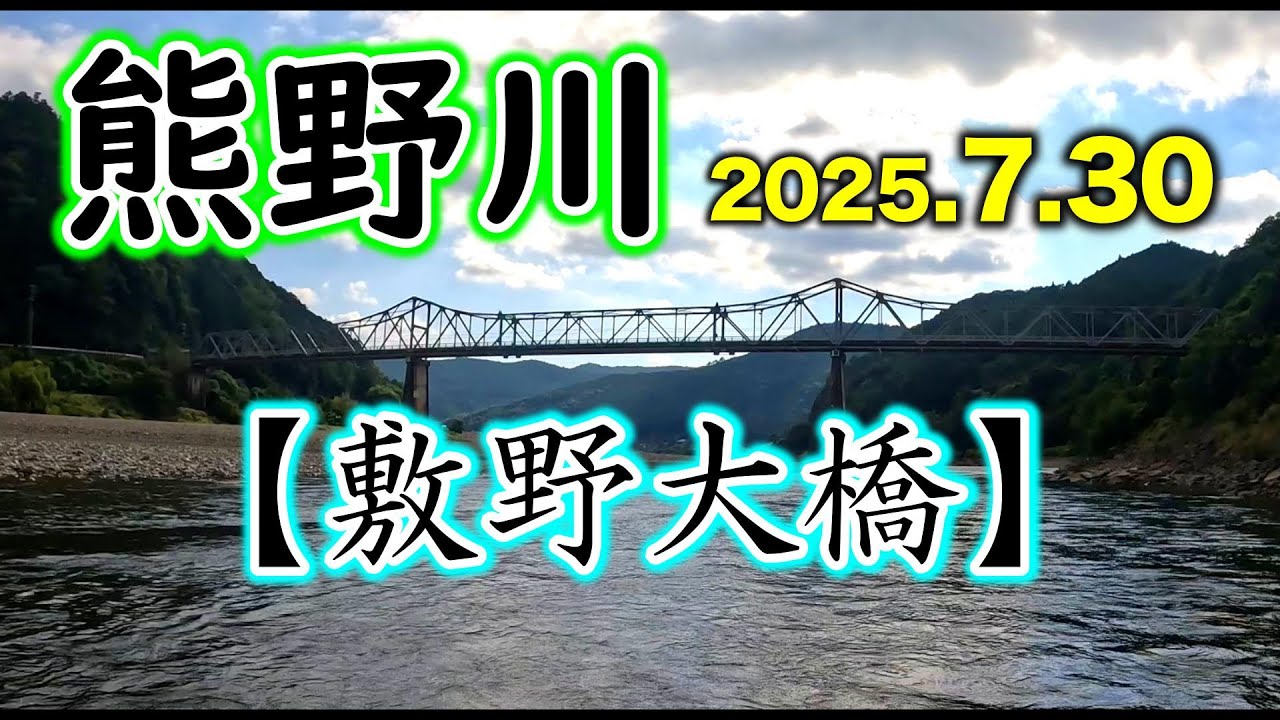 【２時間釣果 17匹】釣果上昇中！熊野川本流 十津川の人気ポイント敷野橋で短時間釣行【2025　鮎釣り】