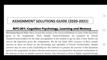 MPC 001 IGNOU SOLVED ASSIGNMENT 2020-21
