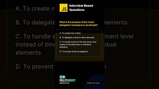 🤔 What is the purpose of the 'event delegation' technique in JavaScript? #javascript #coding #webdev