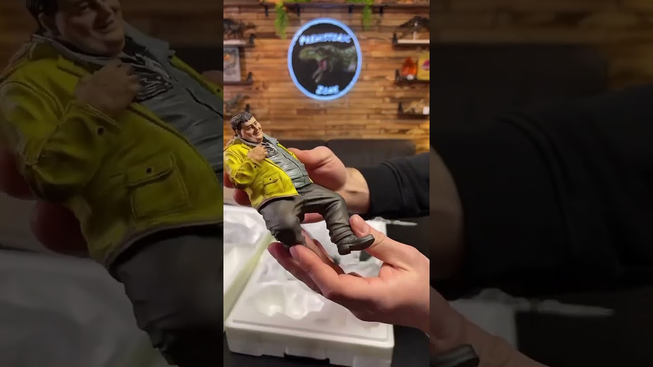 Iron Studios Nedry meets Dilophosaurus unboxing! Jurassic Park 