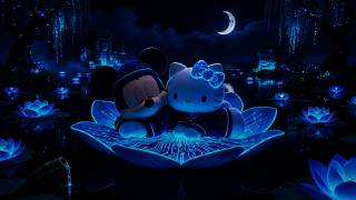 (NO ADS) Fall Asleep Fast 🌙 Moonlit Lotus Lake | Deep Sleep Music & Flowing Water for Peaceful Night screenshot 4