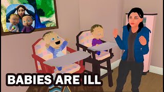 Pregnant Mom and Twin Baby - NewBorn Baby Care Game #3 | Babies are ill screenshot 3