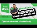 Öğretim Yöntem ve Teknikleri Giriş - Cüneyt İLTUŞ