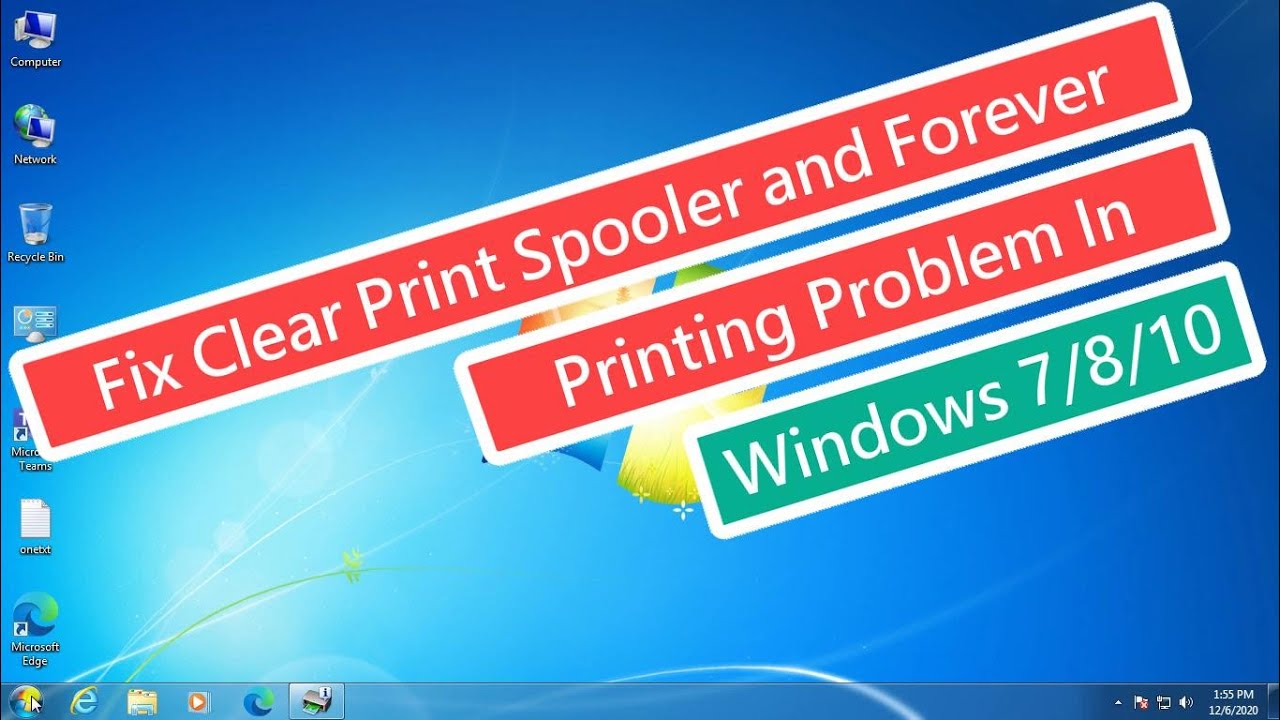 Fix Clear Print Spooler and Forever Printing Problem In Windows 7/8/10 ...