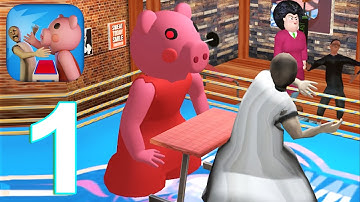 Neighbor Piggy Slap Granny Gameplay Walkthrough Part 1 Level 1-20 (IOS/Android)