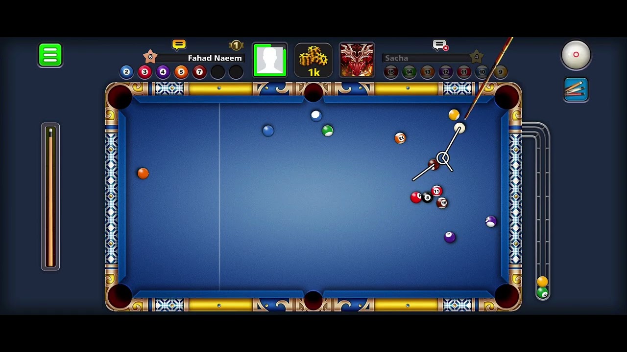 My first 8 ball pool game play... 