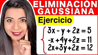 MÉTODO de ELIMINACIÓN GAUSSIANA - Ejercicio 1