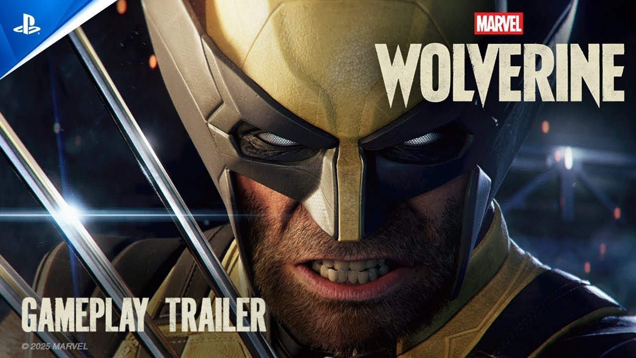 Cena do trailer de Marvel’s Wolverine para PlayStation 5 com Logan mostrando suas garras.