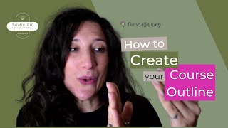 How to create a course outline