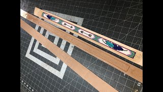 Finishing a Beaded Belt: Attaching a Beadstrip to Leather {Leather Beaded Belt}