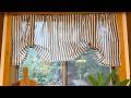 Review - Jinchan Tie Up Linen Textured Striped Tie Curtain Valance
