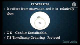 Lecture 78 - Properties of Timestamp Ordering Protocol in DBMS in Tamil