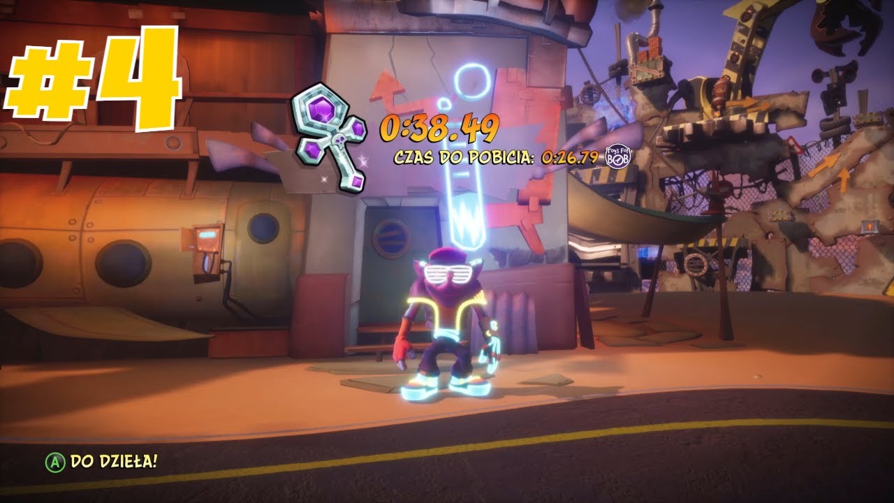 Crash Bandicoot 4 (PL) Zgniatarka Speedrun Platynowy Relikt [106