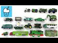 Green vehicles car collection tomica double decker bus truck motorbike excavator