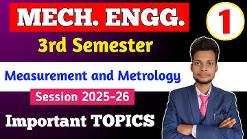 Measurement & Metrology Important Topics 2025 || Bteup 3rd Sem Mechanical important questions 2025 |