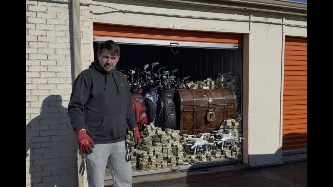 We Bought a Storage Unit FULL of Golf Clubs, Money and a Treasure Chest!!