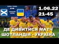 Шотландия - Украина ДЕ ДИВИТИСЯ МАТЧ ? Безкоштовно онлайн трансляція матчу.