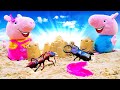 Пеппа и Джордж – Жуки в песочнице – Видео для детей про игрушки Свинка Пеппа на русском языке