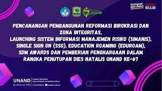 Universitas Andalas - Pencanangan Pembangunan & Launching SIMANIS, SSO, EDUROAM