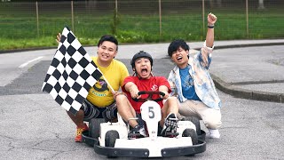 フィッシャーズ 、本気のゴーカート対決！JA共済と交通安全啓発・文化支援！