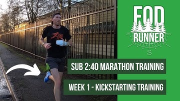 SUB 2:40 MARATHON Training WEEK 1 - Kickstarting TRAINING | FOD Runner