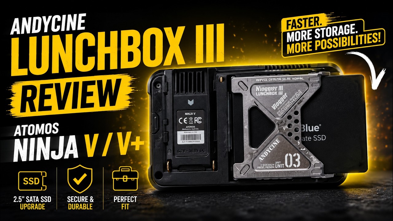 AndyCIne Lunchbox III Review | Atomos Ninja V / V+ SSD Upgrade