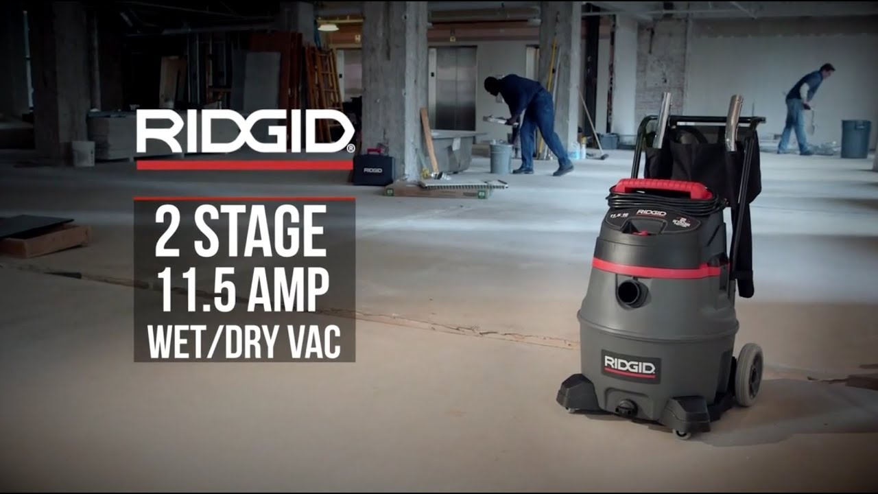 Getting to know the RIDGID RV2600 2-Stage Wet/Dry Vacuum - YouTube