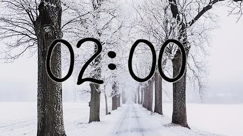 2 Minute Winter ❄️ Countdown Timer ⏱