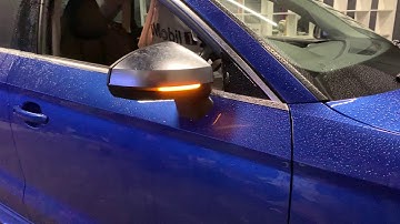 2015 Audi S3 Saloon with dynamic sweeping mirror and tail light indicators