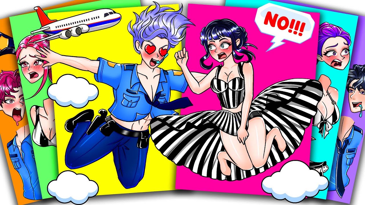 KPOP DEMON HUNTERS - HUNTRIX RUMI и Police JINU SAJA Flying in the Sky | Книга наклеек своими руками