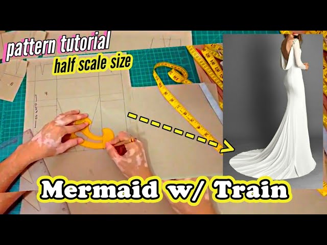 HOW TO MAKE A MERMAID DRESS | Cutting & Stitching | Illusion Neckline |  Princess Dart Bodice | SILEM - YouTube