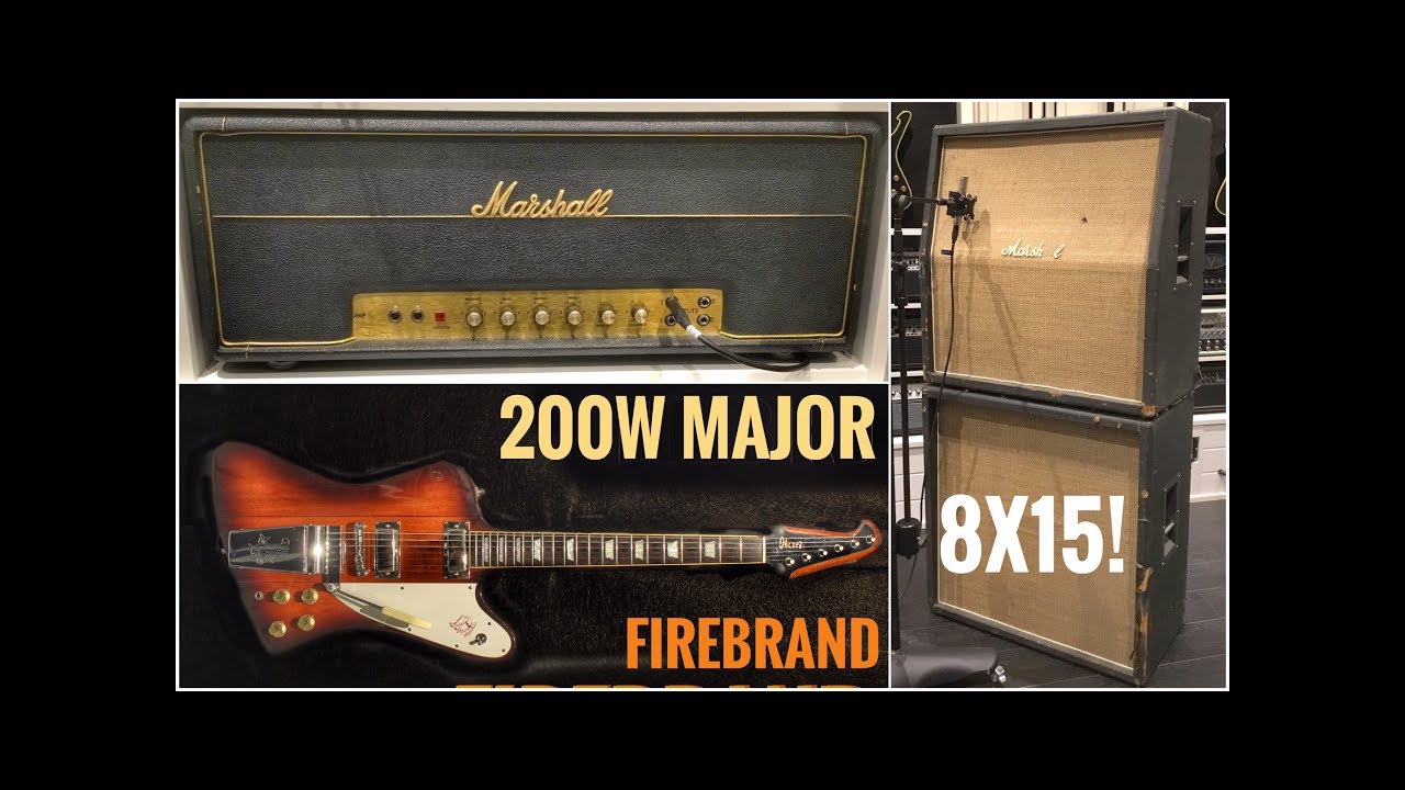 HUGE Marshall 200W Major 8X15 Fullstack with a Lawsuit Ibanez
