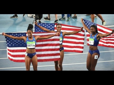 Brianna Rollins, Nia Ali, Kristi Castlin Hot USA Olympics Women Hurdling Champs