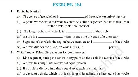 Exercise 10.1 class 9 maths