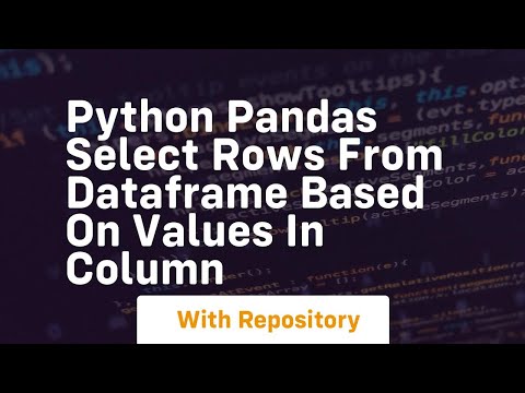 Python pandas select