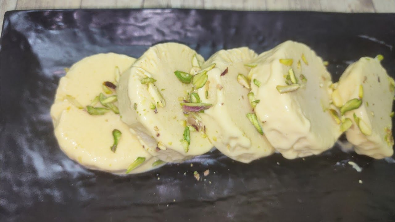 Only 3 Ingredients Roll Cut Mango Kulfi Without Whip Cream,Beater,Corn