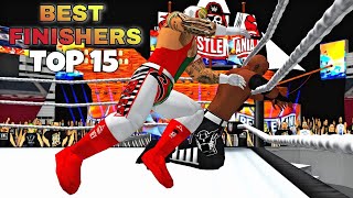 WR3D 2K22 TOP 15 BEST WWE & AEW FINISHERS (MY FAVORITE FINISHERS)