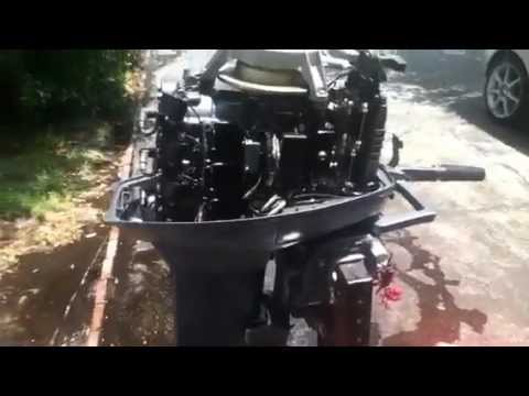 1998 Yamaha 25hp 2 stroke tiller 3 cylinder outboard - YouTube 40 hp yamaha wiring diagram 