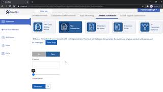 Text Summarizer feature description