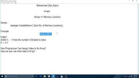 Arrays in C++ (URDU/HINDI)