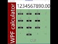 WPF Calculator part-1