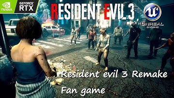 Resident Evil 3  Fanmade Remake ~Raytract 60FPS | Unreal Engine 4K UHD Gameplay
