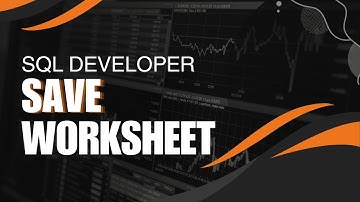 Save SQL Worksheets inside SQL Developer