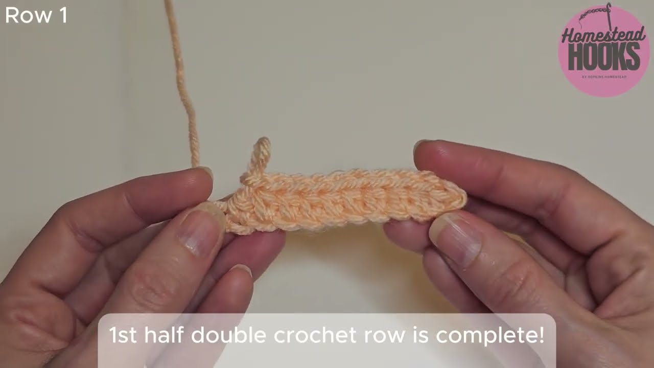 Beginner Crochet Tutorial [ Part 3 ] The Half Double Crochet Stitch