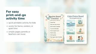 Calm Choice Routine Board | Visual Routine Chart for Kids | Printable PDF | Etsy | 09