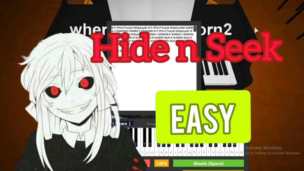 Hide and seek – Lizz Robinett - piano tutorial