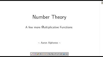 7 - A Few More Multiplicative Functions