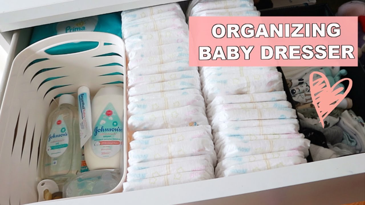 How I Organize Baby Clothes Baby Dresser Organization Second